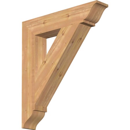 Ekena Millwork Traditional Traditional Smooth Bracket, Western Red Cedar, 5 1/2"W x 30"D x 34"H BKT06X30X34TRA01SWR